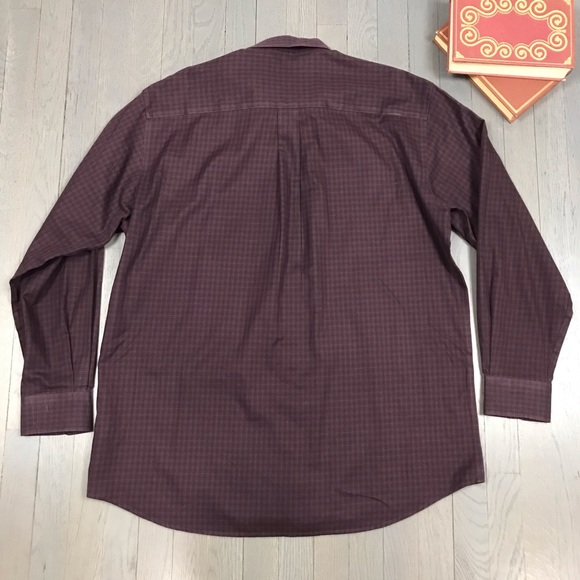 Vintage Hathaway Non-Iron Check Button Down Shirt - Picture 7 of 8